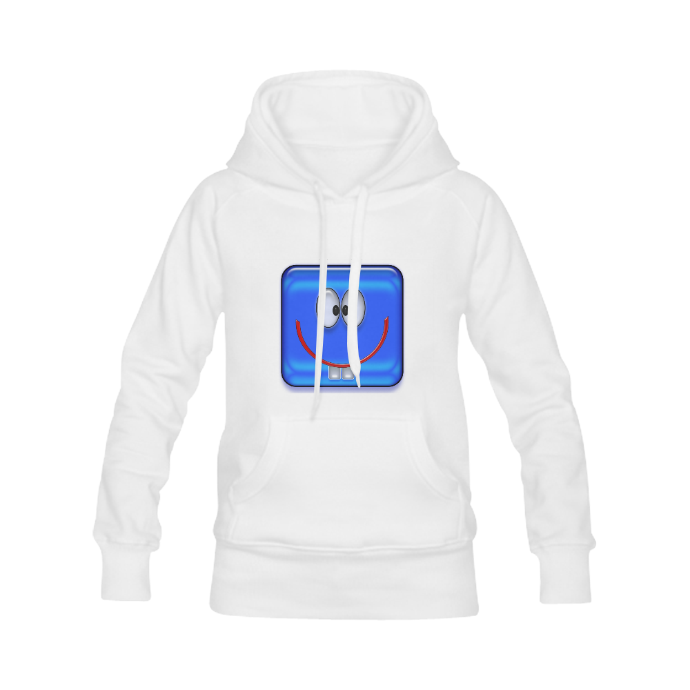 square smile blue Men's Classic Hoodies (Model H10)