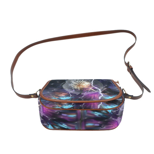 Space Night by Artdream Saddle Bag/Small (Model 1649) Full Customization