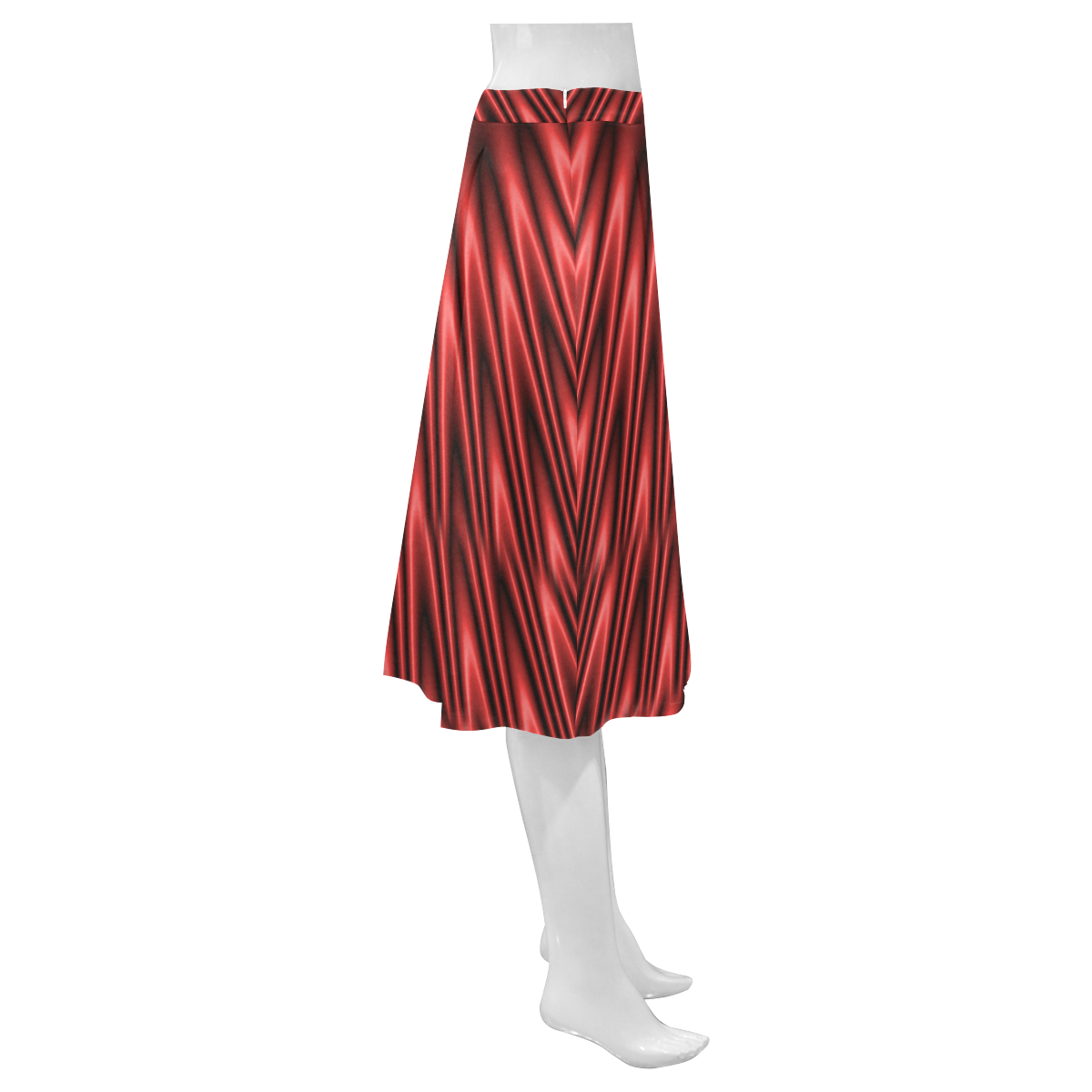 Red Lagoon Mnemosyne Women's Crepe Skirt (Model D16)