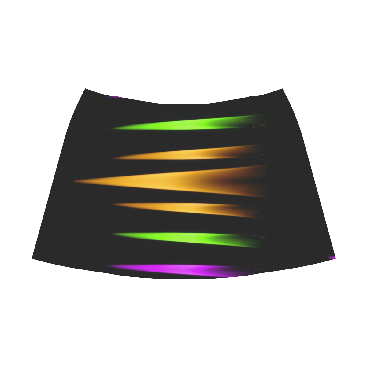 Fireworks and calming down Mnemosyne Women's Crepe Skirt (Model D16)