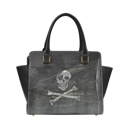 Vintage Skull Pirates Flag Classic Shoulder Handbag (Model 1653)