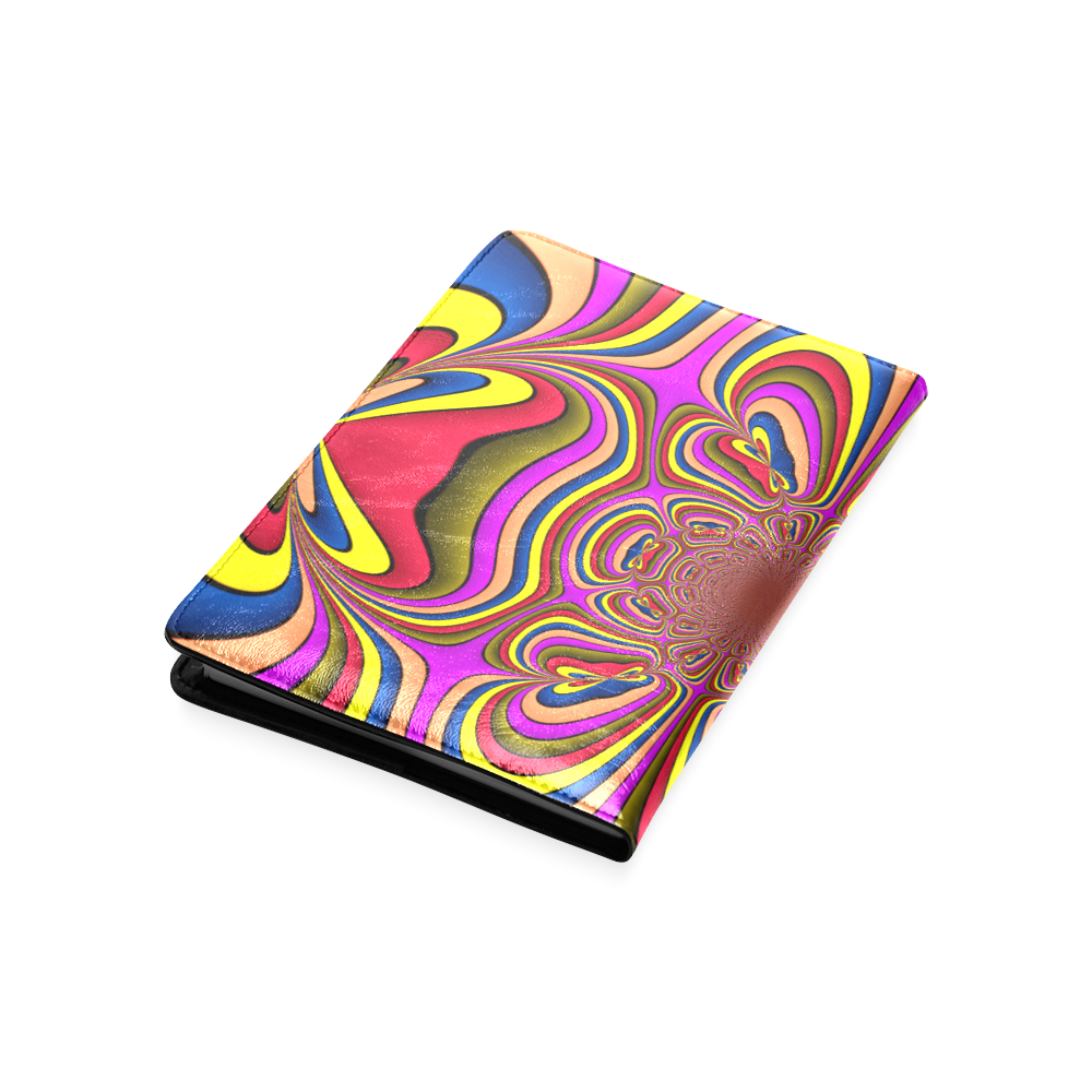 Yellow Lilac Abstract Flower Custom NoteBook A5