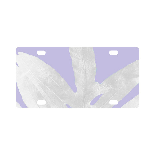 pink nature inverted pale lavender Classic License Plate