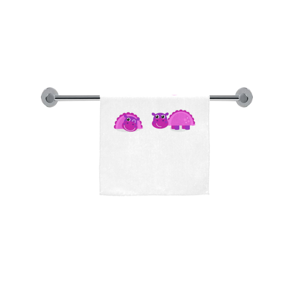 Happy cute Pink Dinosaurus designers Towel edition Custom Towel 16"x28"