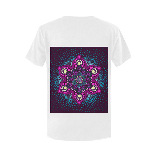 Dot painting meets mandalas 16 - 3 Women's T-Shirt in USA Size (Two Sides Printing)
