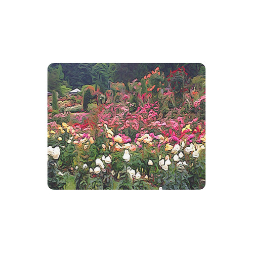 IMPRESSION OF A ROSE GARDEN Rectangle Mousepad