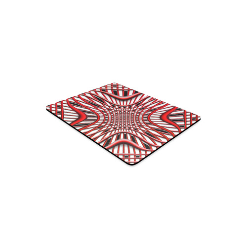 RED LATTICE PINCH Rectangle Mousepad