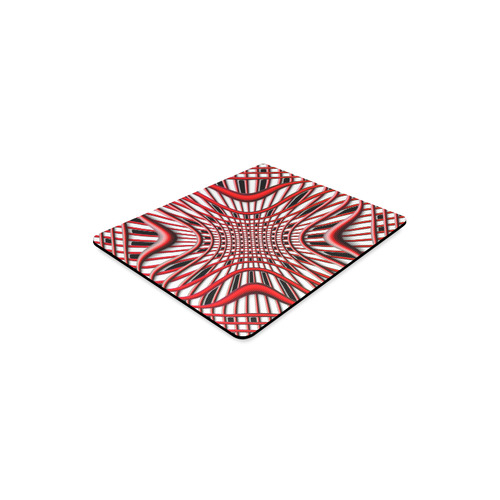 RED LATTICE PINCH Rectangle Mousepad