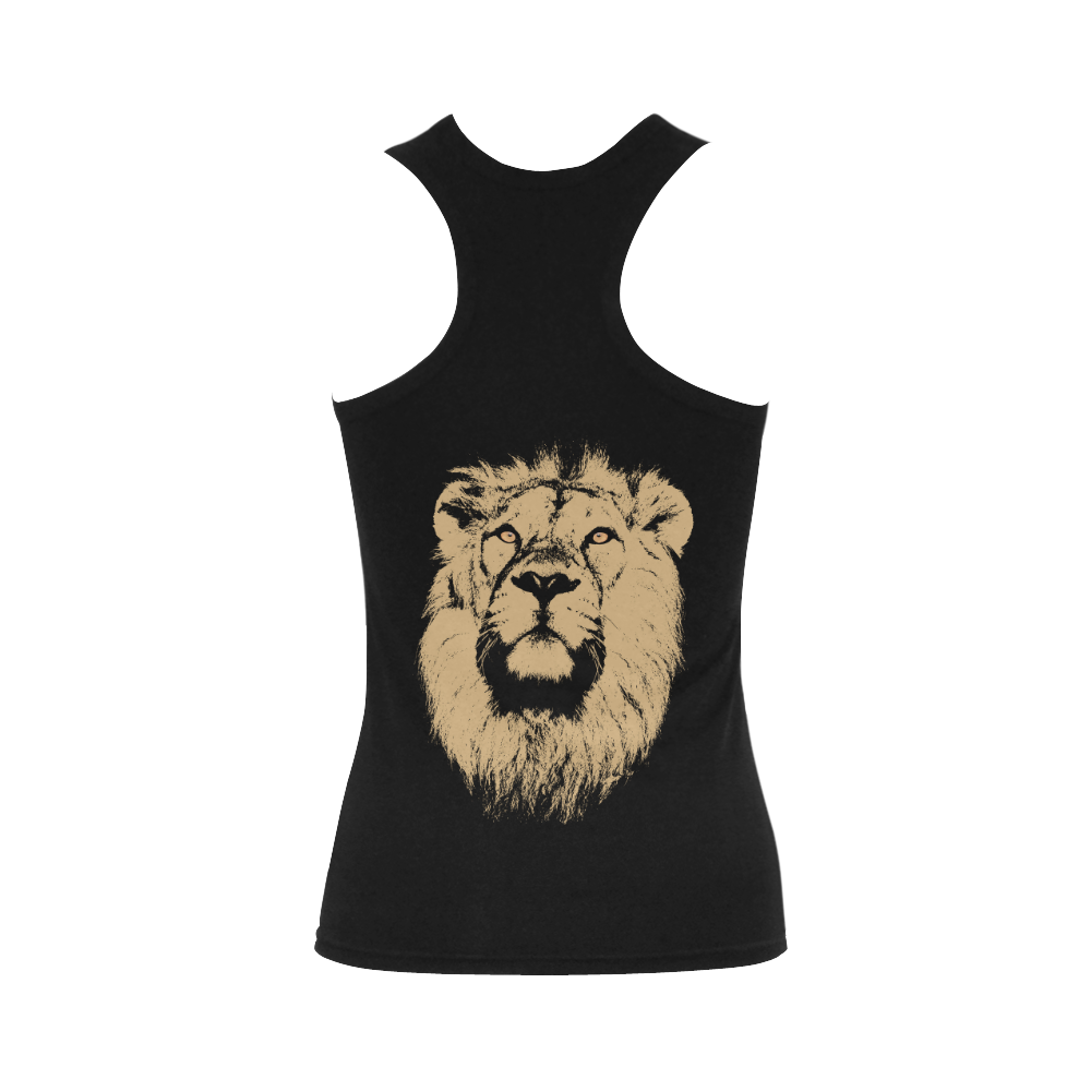 LION Women's Shoulder-Free Tank Top (Model T35)