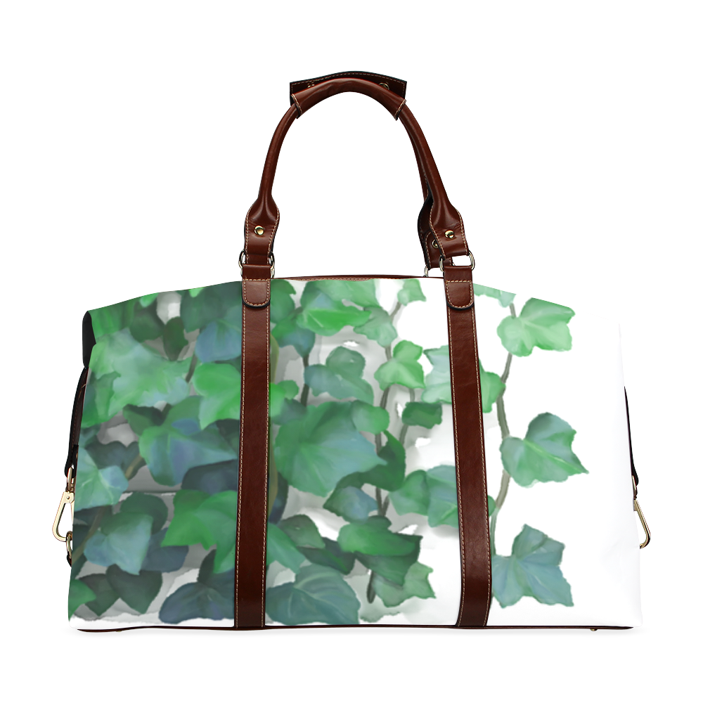 Watercolor Ivy - Vines Classic Travel Bag (Model 1643) Remake