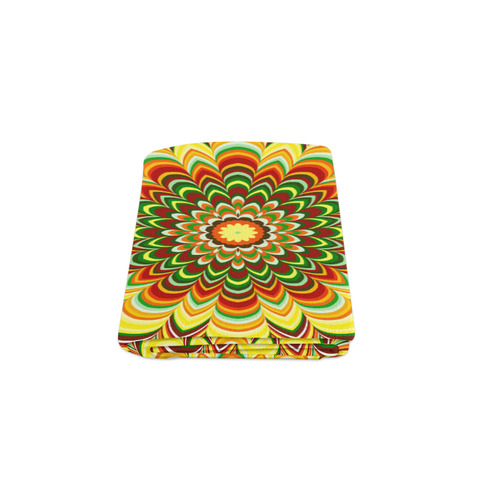 Colorful flower striped mandala Blanket 50"x60"