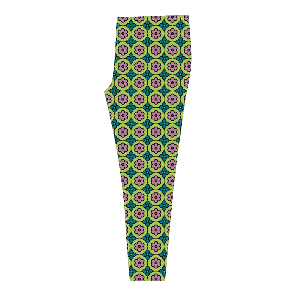 Retro Flower Power Cassandra Women's Leggings (Model L01)