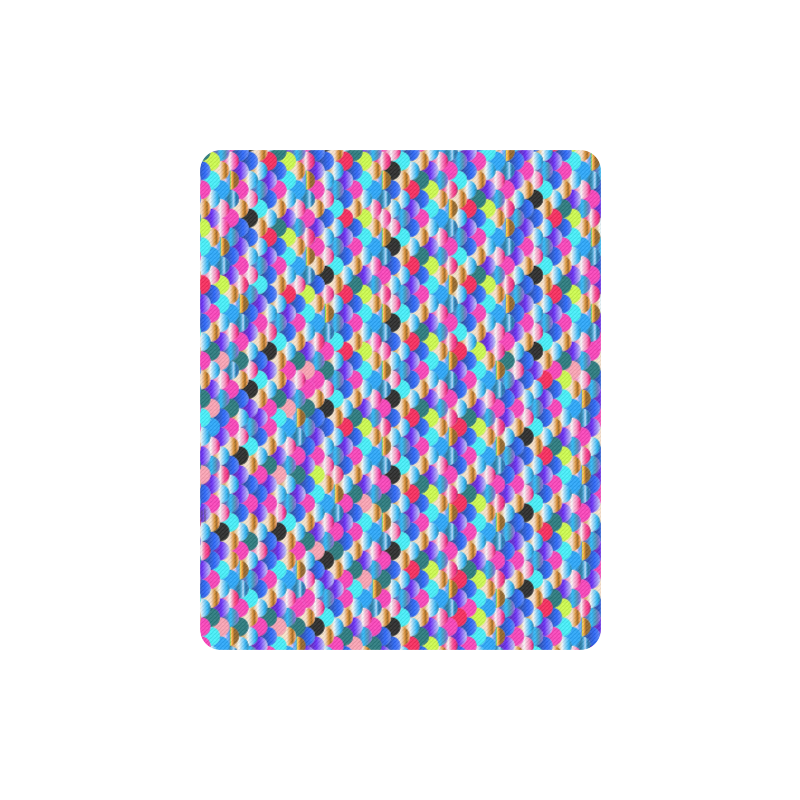 BLUE FISH SCALES Rectangle Mousepad