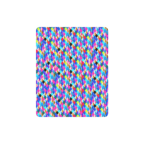 BLUE FISH SCALES Rectangle Mousepad