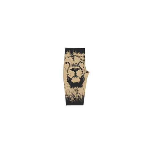 LION ON BLACK Hestia Cropped Leggings (Model L03)