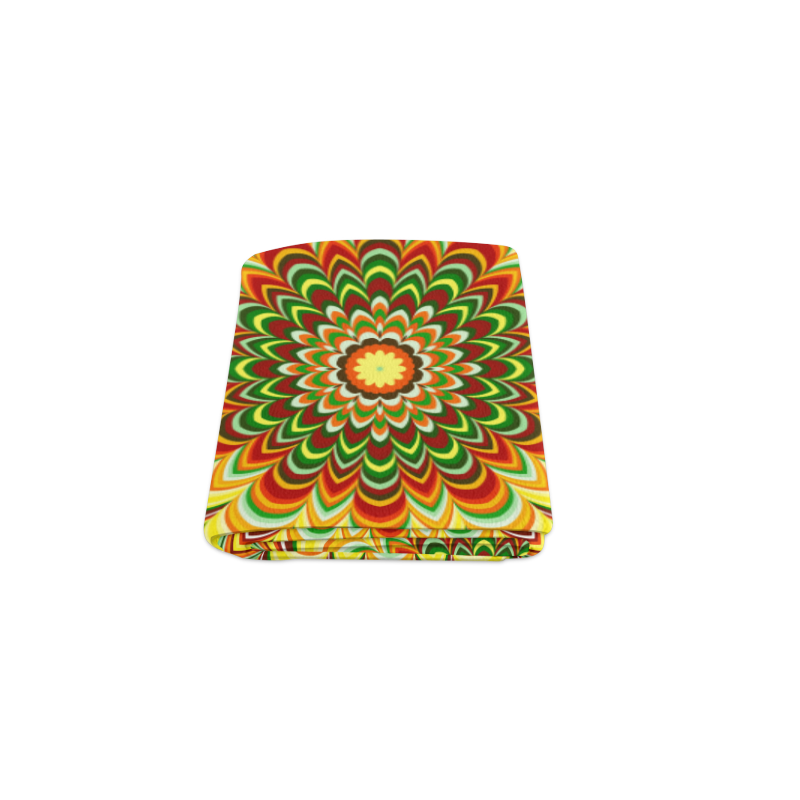 Colorful flower striped mandala Blanket 40"x50"