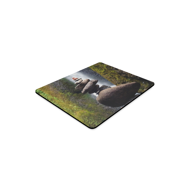 A CARIN OF STACKED STONES IN ONEONTA FALLS ONEONTA Rectangle Mousepad