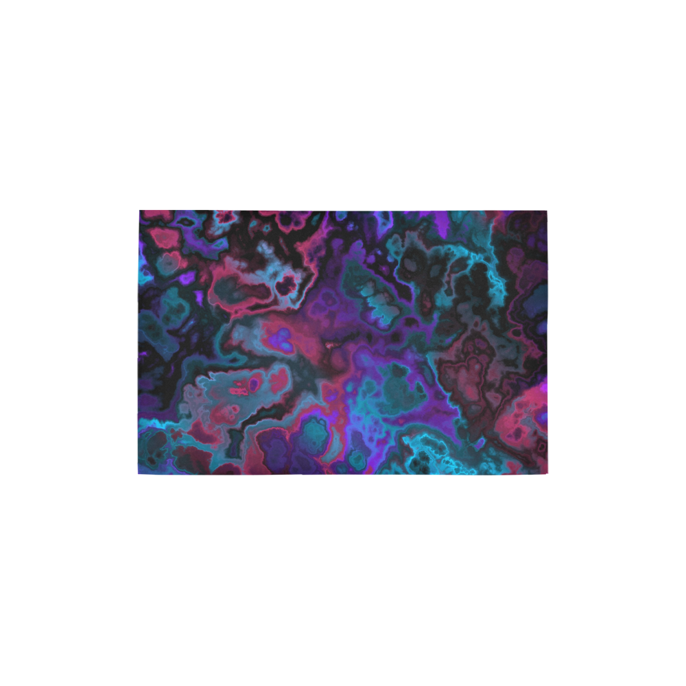black blue pink purple abstract 2 Area Rug 2'7"x 1'8‘’