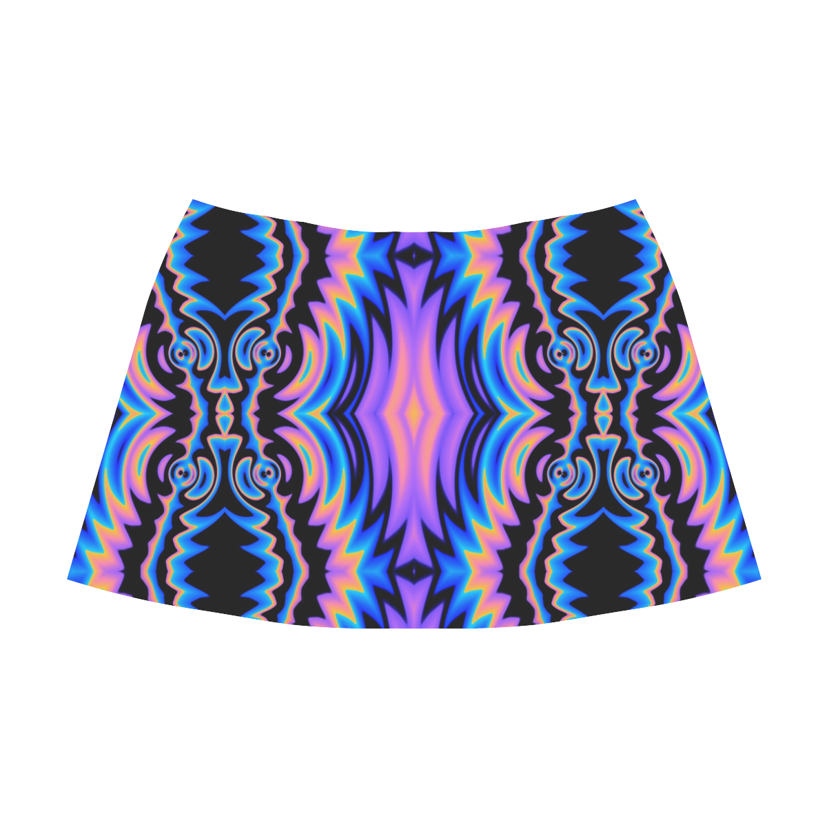 Psychedelic Tribe Mnemosyne Women's Crepe Skirt (Model D16)