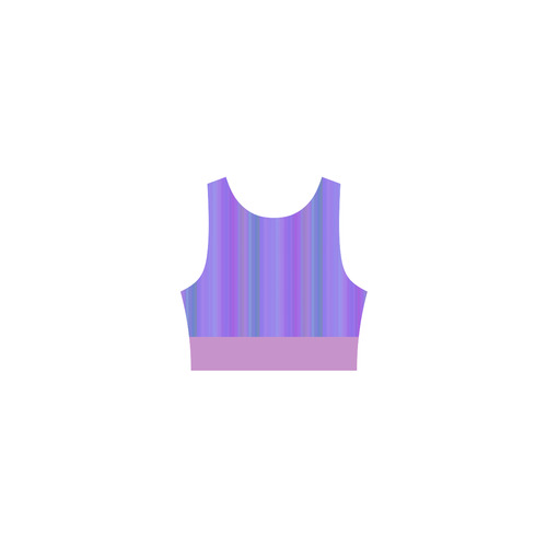 Purple Stripe with Pink Accent Atalanta Casual Sundress(Model D04)