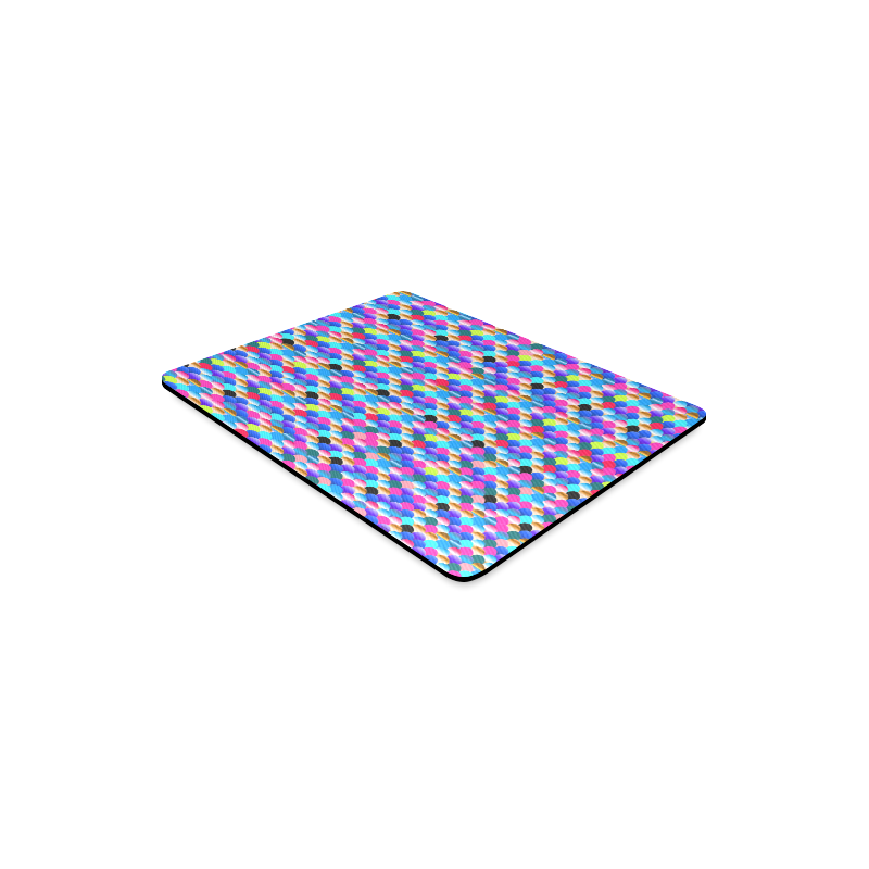 BLUE FISH SCALES Rectangle Mousepad