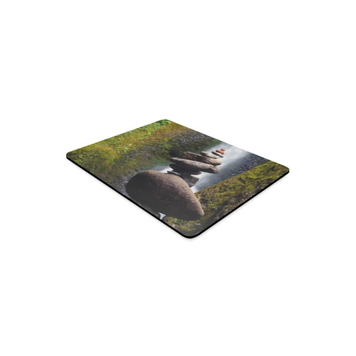 A CARIN OF STACKED STONES IN ONEONTA FALLS ONEONTA Rectangle Mousepad