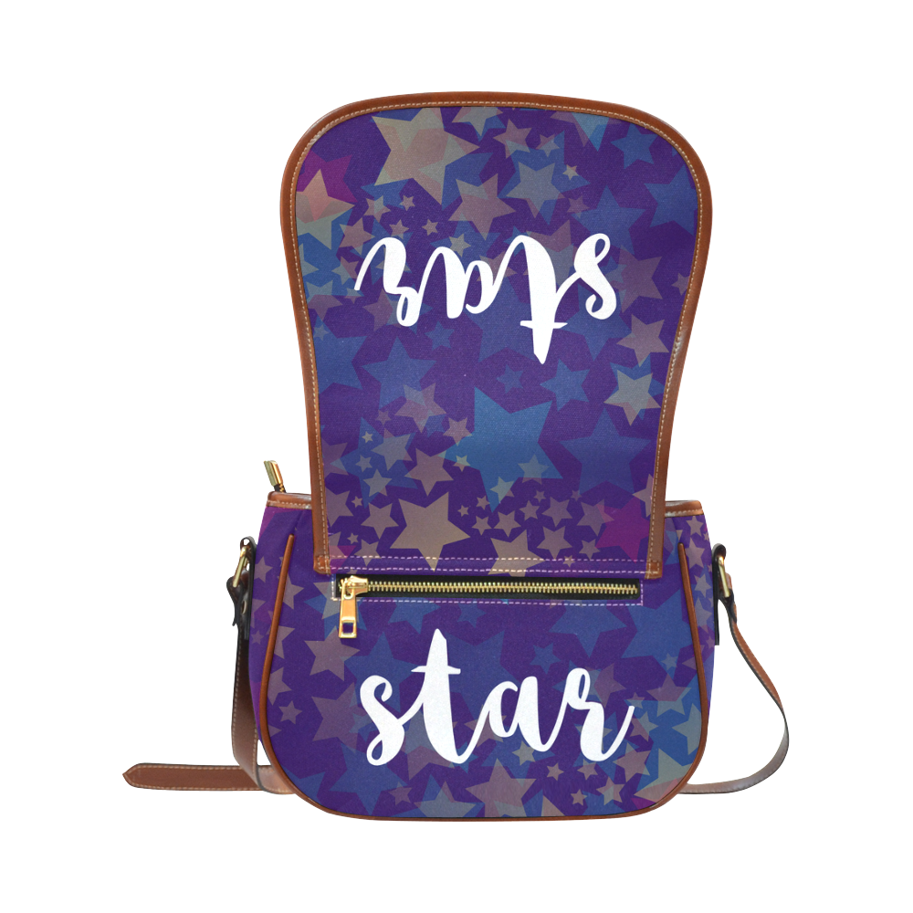 You are a Star purple Saddle Bag/Large (Model 1649)