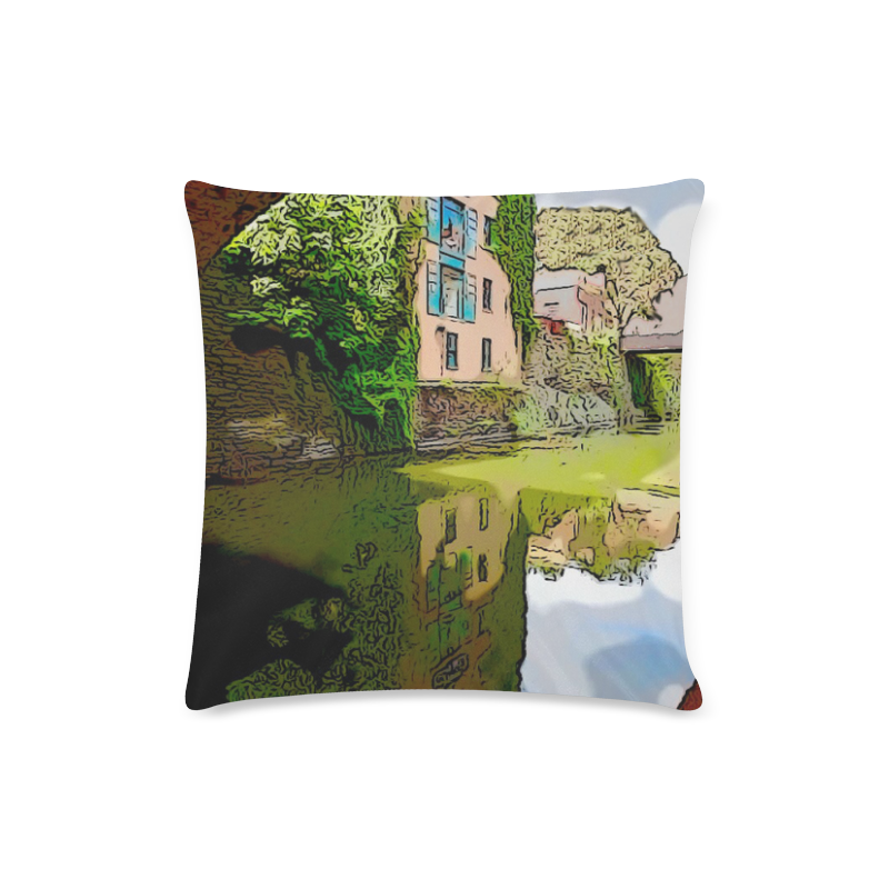 chesapeake and ohio canal Custom Zippered Pillow Case 16"x16"(Twin Sides)