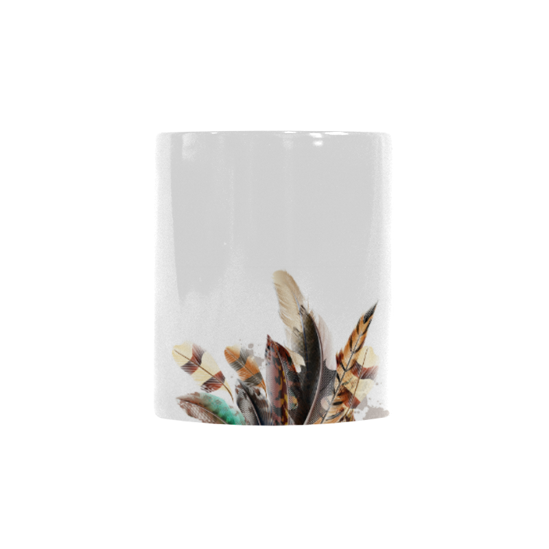 We love feathers! Designers edition of luxury mugs 2016 edition Custom Morphing Mug