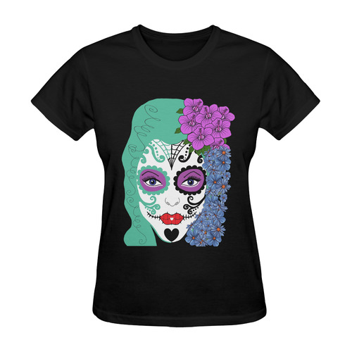 mamma sugar skull Sunny Women's T-shirt (Model T05)