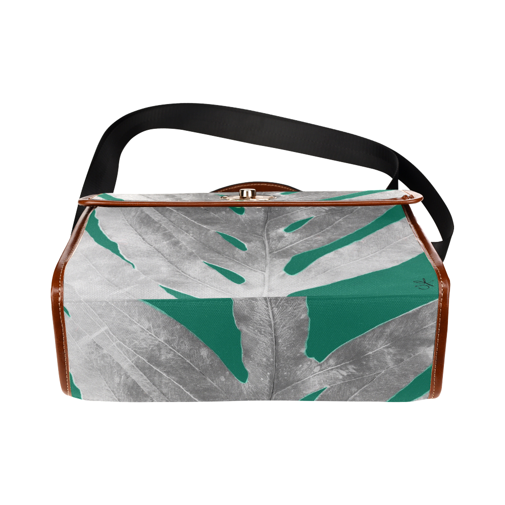 Holiday Fern Waterproof Canvas Bag/All Over Print (Model 1641)