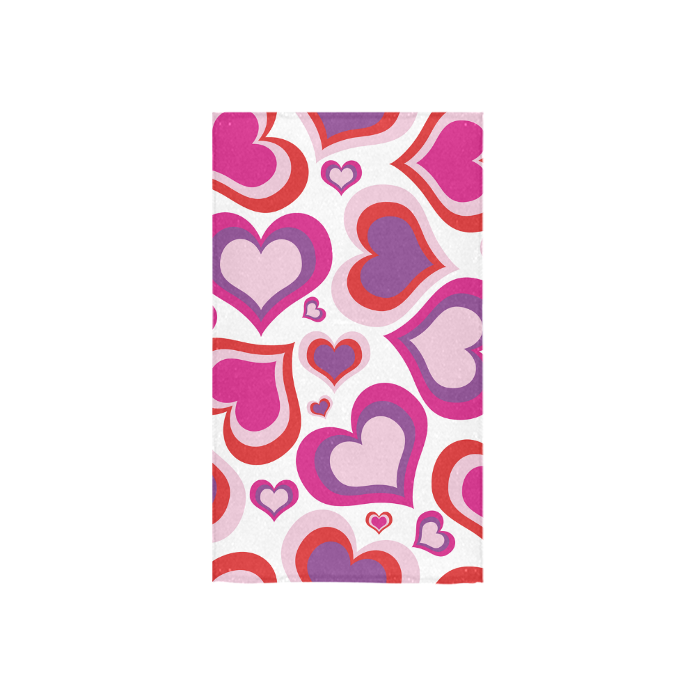Lovable designers artistic Towel : pink and purple / artistic fashion Art Custom Towel 16"x28"