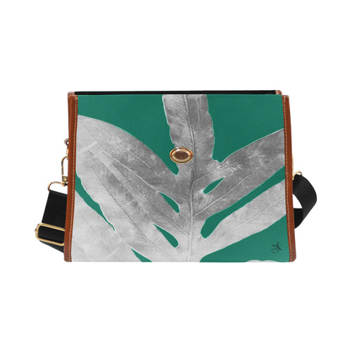Holiday Fern Waterproof Canvas Bag/All Over Print (Model 1641)