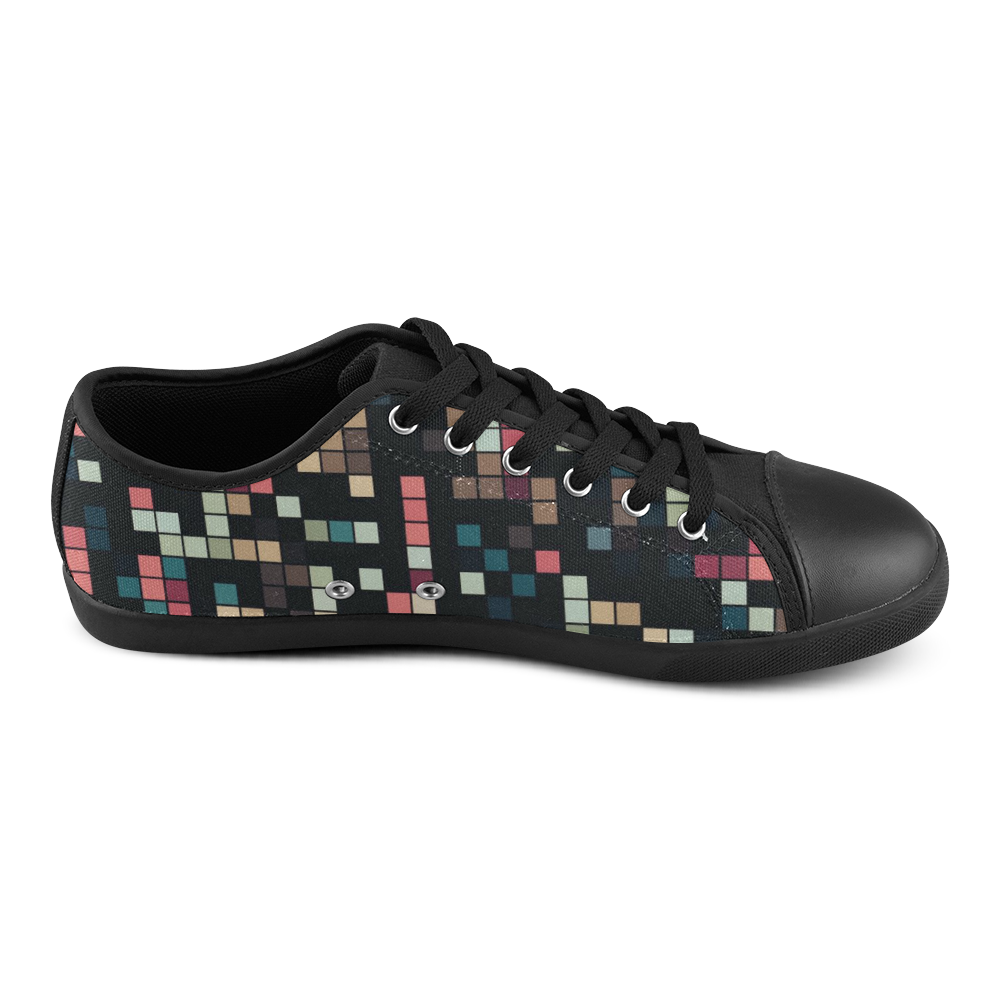 geo fun 32 B Canvas Shoes for Women/Large Size (Model 016)