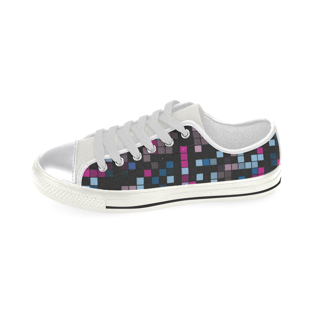 geo fun 32 A Canvas Women's Shoes/Large Size (Model 018)
