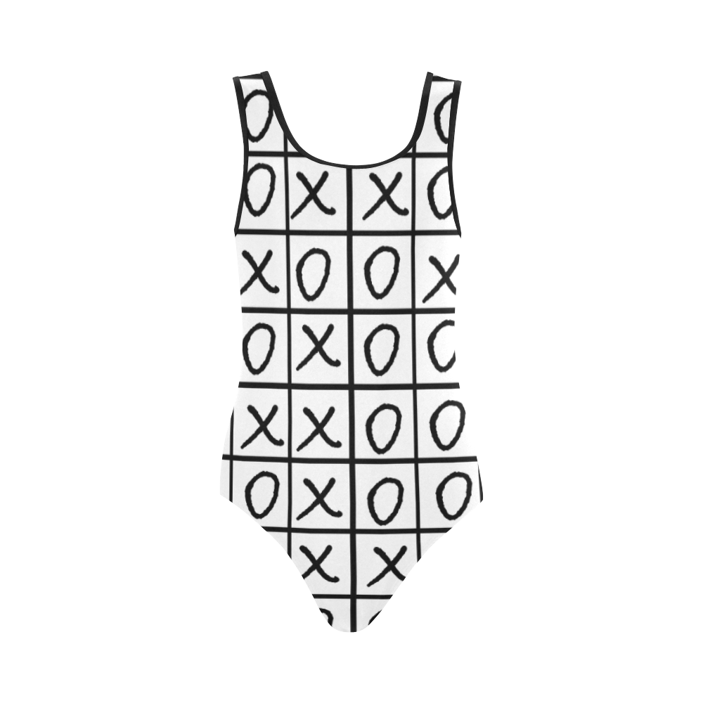 Oxo Game Noughts And Crosses Vest One Piece Swimsuit Model S04 Id D893845 1156
