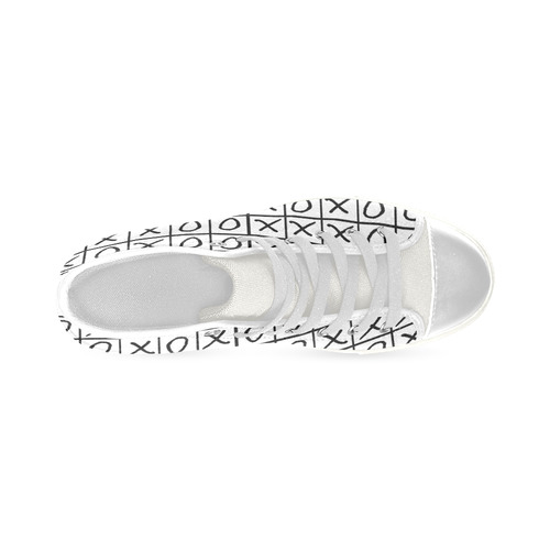 OXO Game - Noughts and Crosses Men’s Classic High Top Canvas Shoes (Model 017)