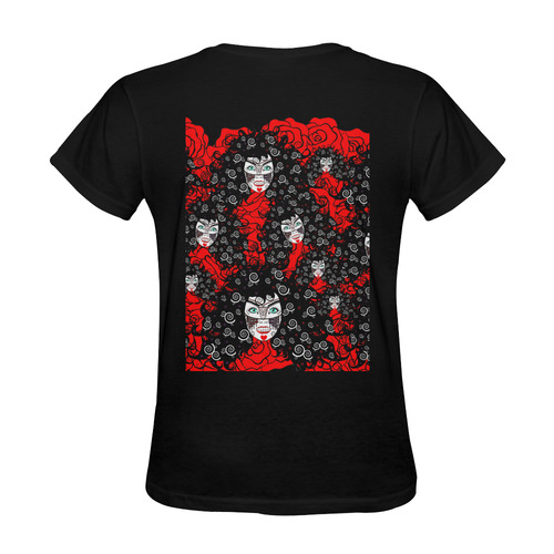 GYPSY VAMPIRE and roses Sunny Women's T-shirt (Model T05)