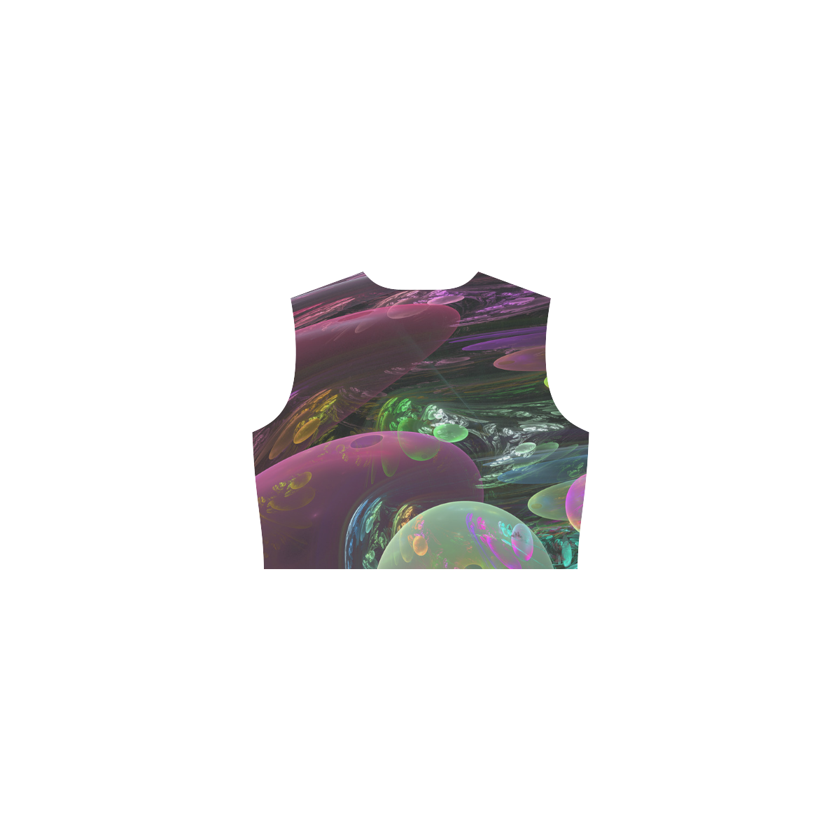 Creation of the Rainbow Galaxy, Abstract Rainbow Eos Women's Sleeveless Dress (Model D01)