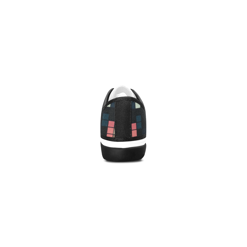 geo fun 32 B Women's Canvas Zipper Shoes/Large Size (Model 001)
