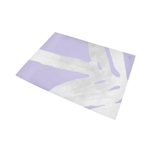 pink nature inverted pale lavender Area Rug7'x5'