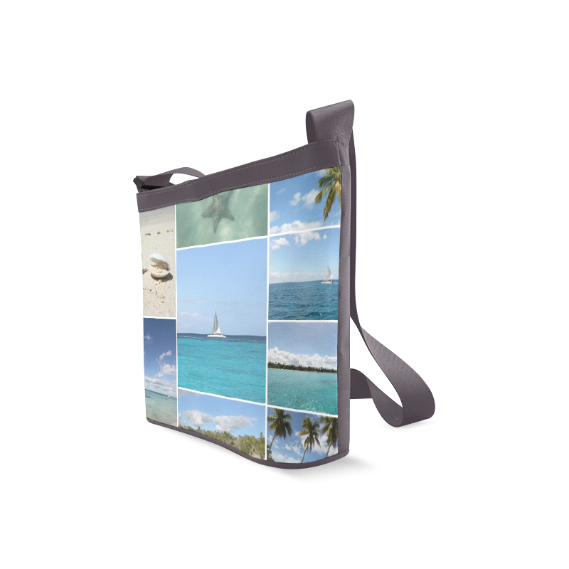 Isla Saona Caribbean Photo Collage Crossbody Bags (Model 1613)