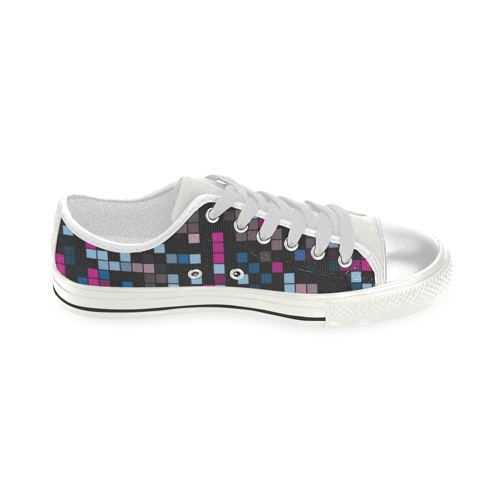 geo fun 32 A Canvas Women's Shoes/Large Size (Model 018)