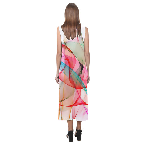 Sound of colors by Nico Bielow Phaedra Sleeveless Open Fork Long Dress (Model D08)