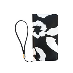 Zappy Black and White Men's Clutch Purse （Model 1638）