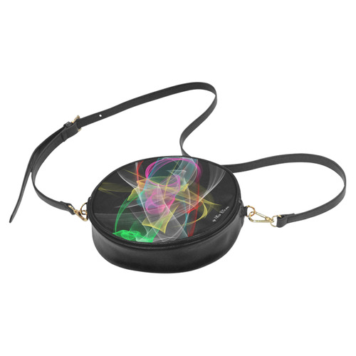 Sound of colors by Nico Bielow Round Sling Bag (Model 1647)