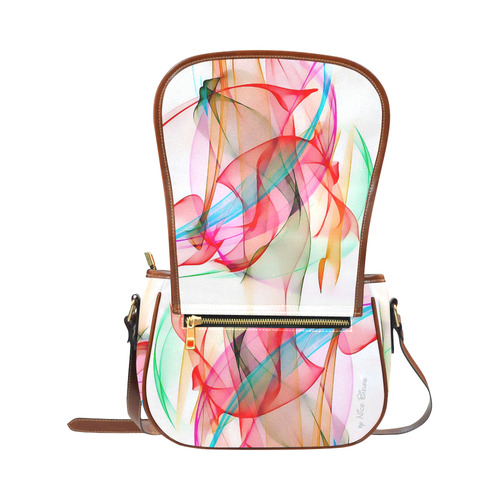 Sound of colors by Nico Bielow Saddle Bag/Small (Model 1649) Full Customization