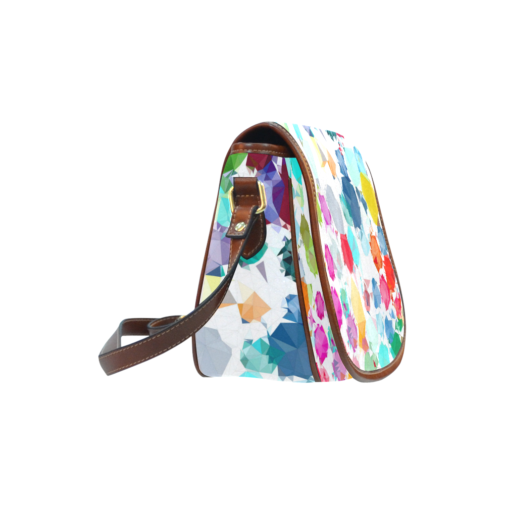 Colorful Diamonds Dream Saddle Bag/Large (Model 1649)