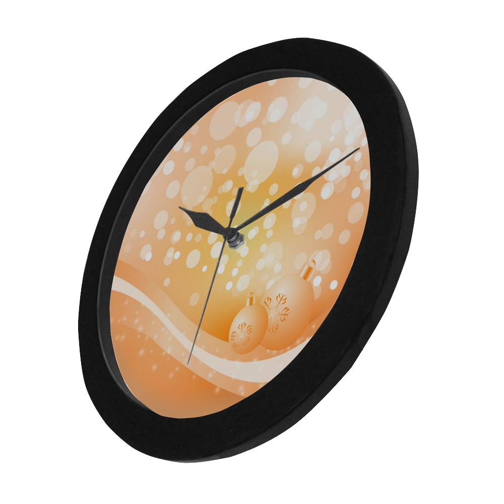 Christmas design with christmas balls Circular Plastic Wall clock