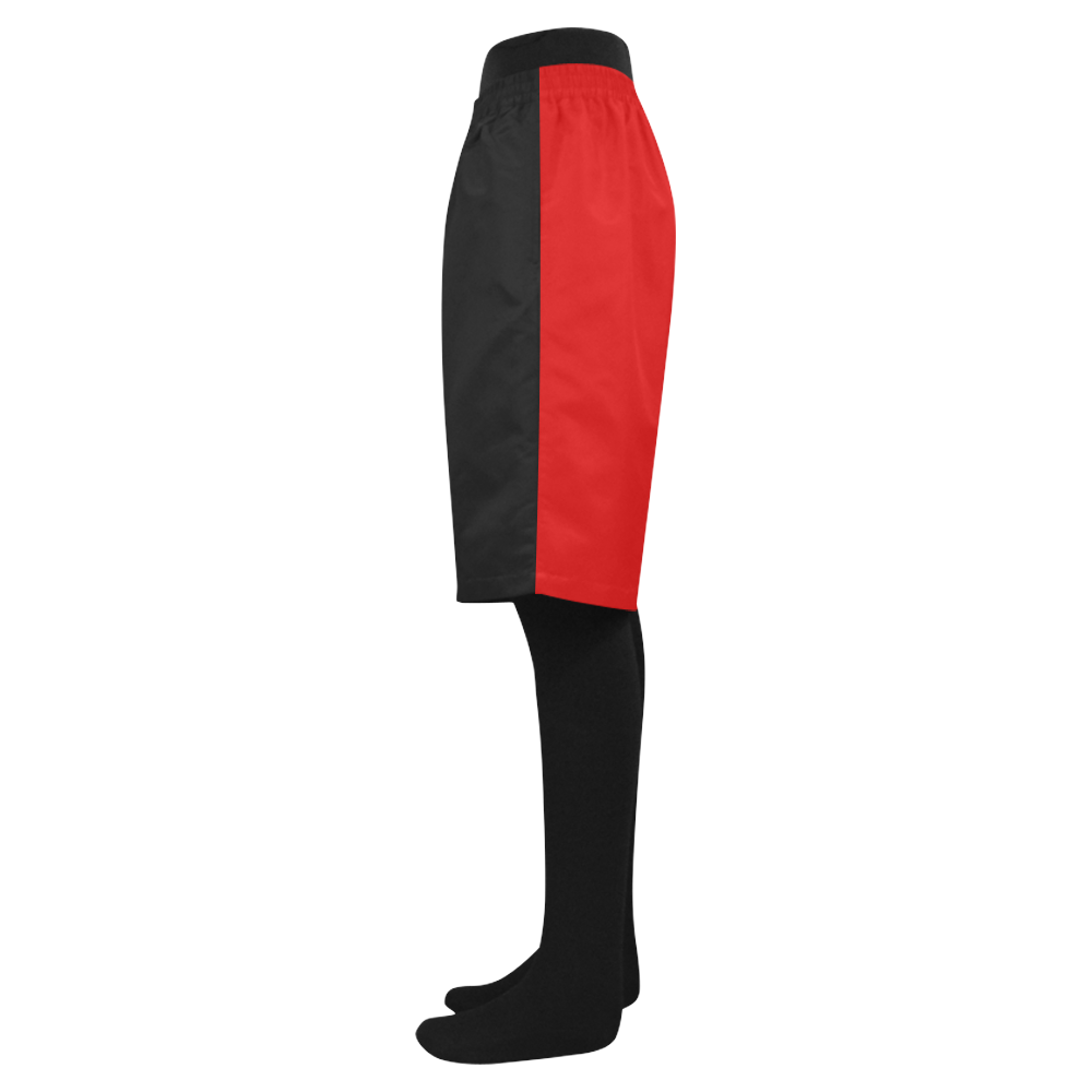 red and black Men's Swim Trunk (Model L21)